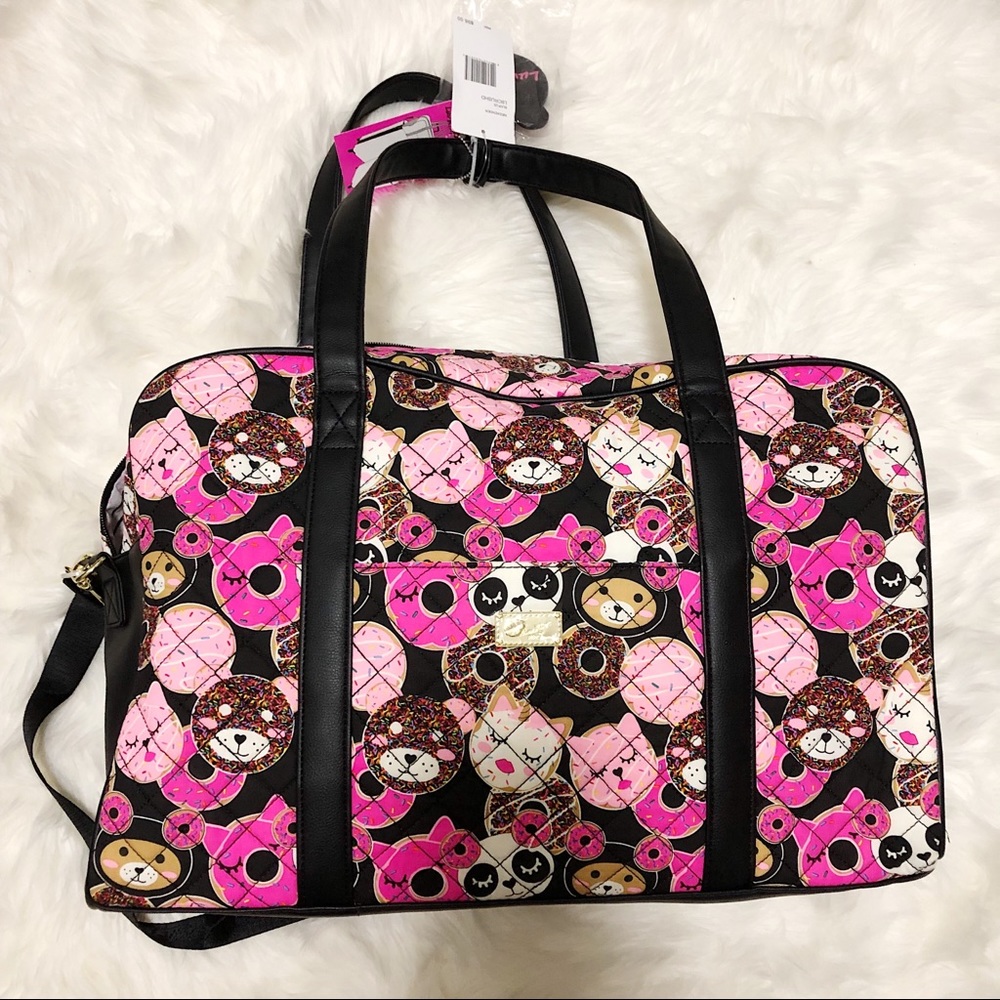 betsey johnson weekender bag